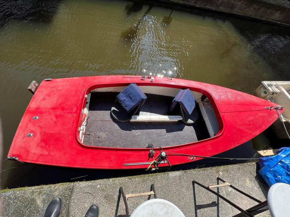 Grachtenboot, bootje vaarklaar inclusief accu en elek. Motor, Watersport en Boten, Ophalen