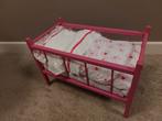 Houten Poppenbedje met matras, laken, dekbed en kussen, Ophalen of Verzenden, Gebruikt, Babypop
