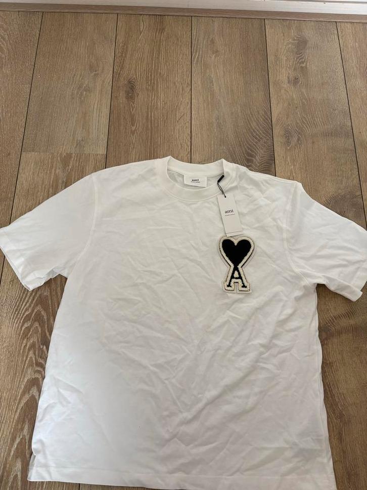 Ami paris T-shirt, Kleding | Heren, T-shirts, Nieuw, Overige maten, Wit, Verzenden