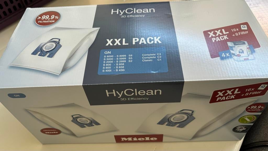 Miele originele HyClean GN stofzuigerzakken XXL PACK, Witgoed en Apparatuur, Stofzuigers, Ophalen of Verzenden, Nieuw, Stofzak