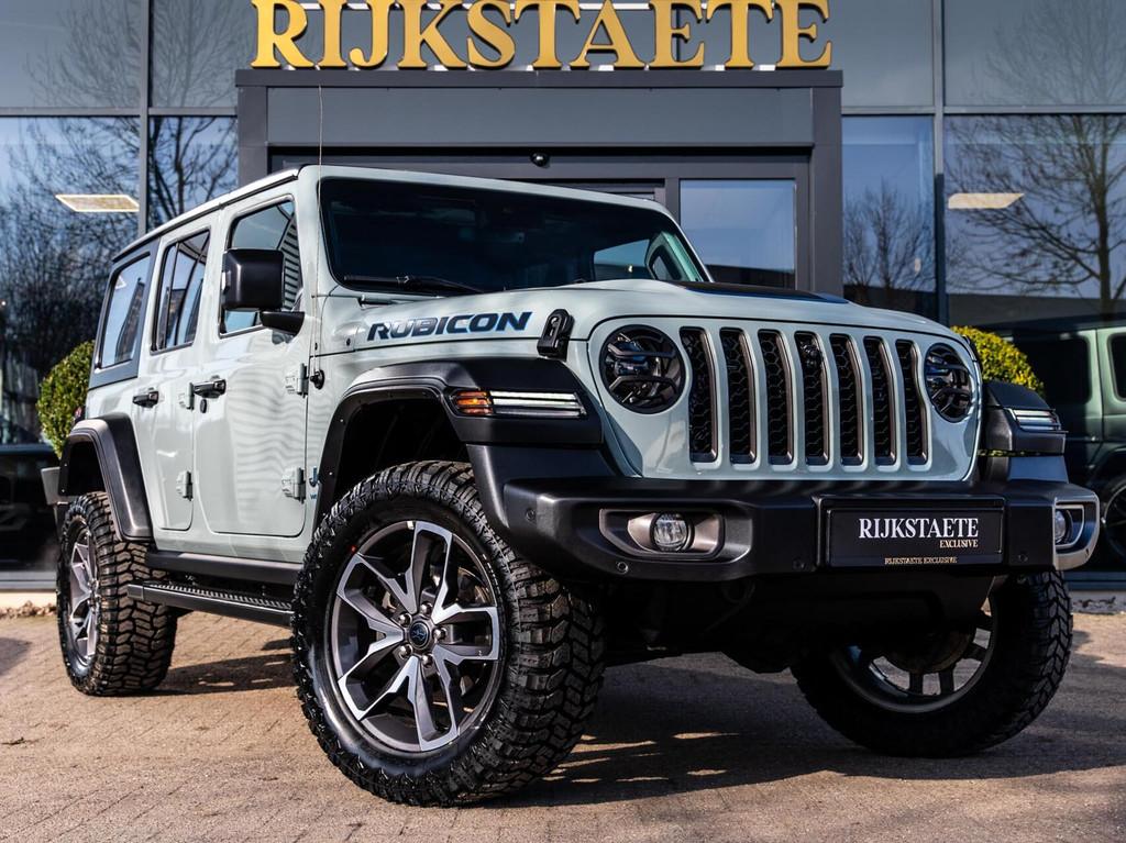Jeep Wrangler Unlimited 4xe 380 Rubicon|20''|ACC|360|CABRI, Auto's, Jeep, Automaat, 4 cilinders, Cabriolet, Blauw