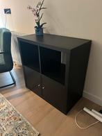 IKEA KALLAX Open kast, zwartbruin, 77x77 cm, Met plank(en), Gebruikt, Minder dan 100 cm, 25 tot 50 cm