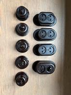 Vintage Bakeliet Schakelaars en Stopcontacten, Doe-het-zelf en Verbouw, Elektra en Kabels, Ophalen of Verzenden, Gebruikt, Schakelaar