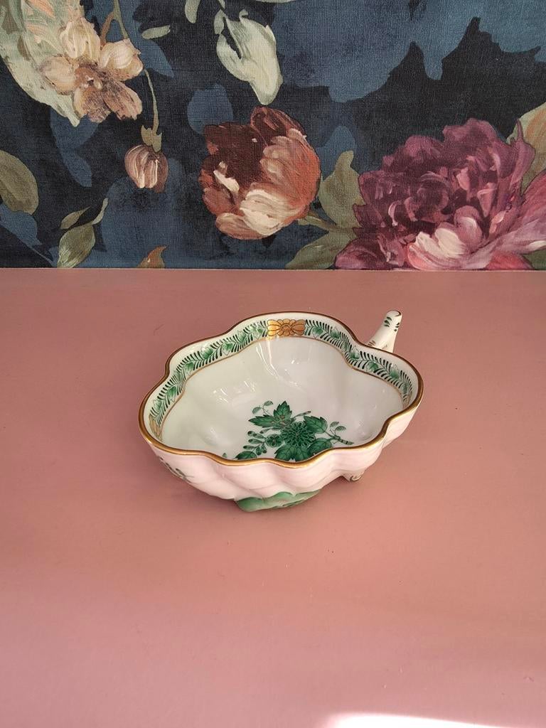 Herend Hungary porseleine schaaltje in blad vorm, Ophalen of Verzenden