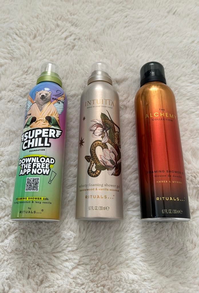 Rituals foam Shower Gel Limited Editions - 3 stuks, Ophalen of Verzenden, Nieuw, Bad & Douche