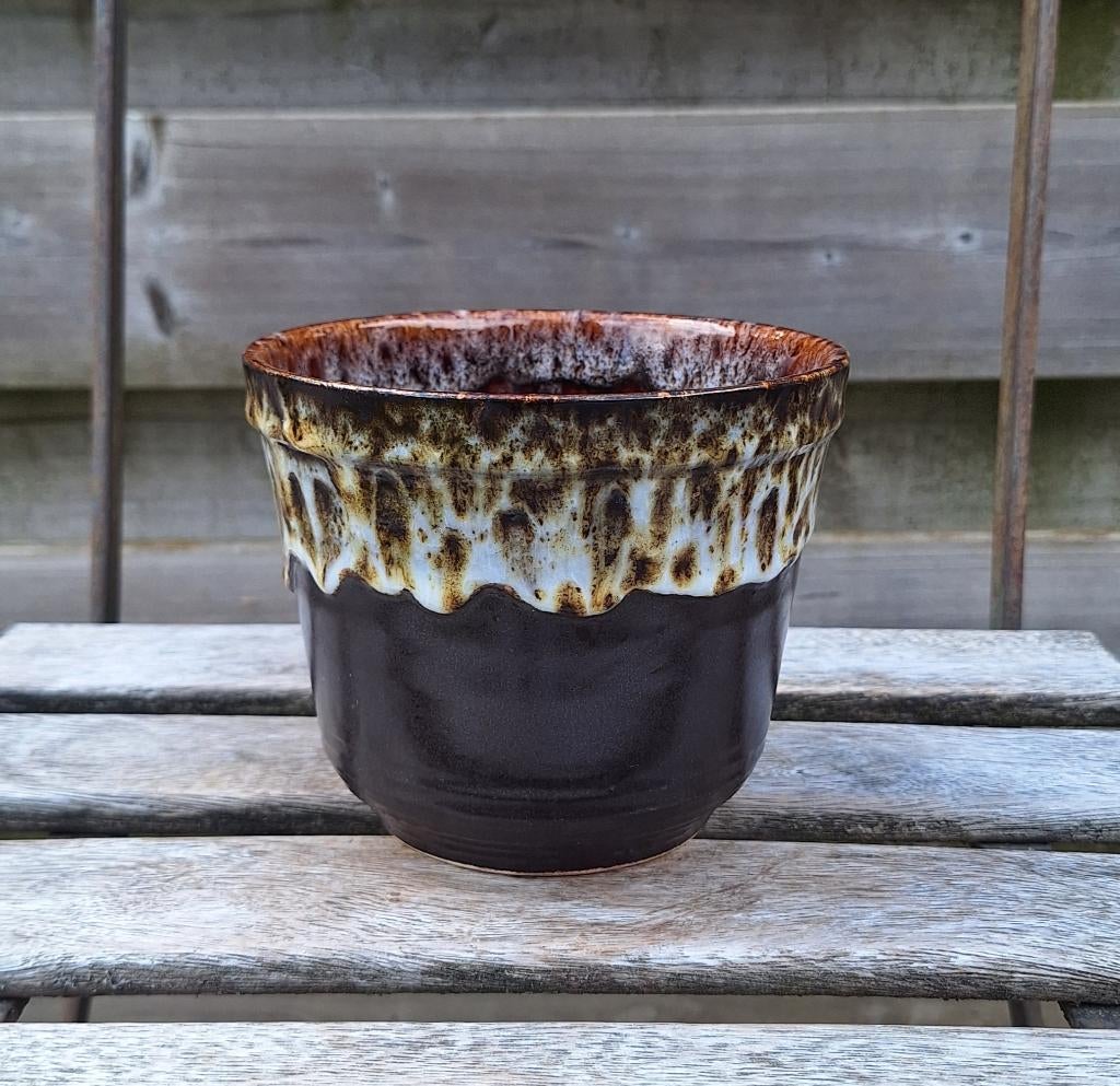 Prachtige vintage Bay West Germany bloempot., Ophalen of Verzenden, Huis en Inrichting