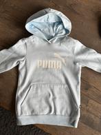 Puma hoody lichtblauw meisje mt 140 goede staat, Kleding | Heren, Truien en Vesten, Ophalen of Verzenden, Zo goed als nieuw, Blauw