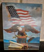 Airborne plaquette in 3D, Ophalen of Verzenden, Landmacht, Amerika, Embleem of Badge