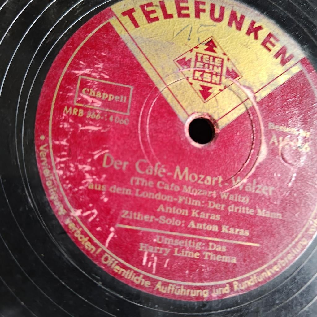 78 toeren plaat: Der Cafe-Mozart Walzer / Harry L, Ophalen of Verzenden, Gebruikt, 10 inch