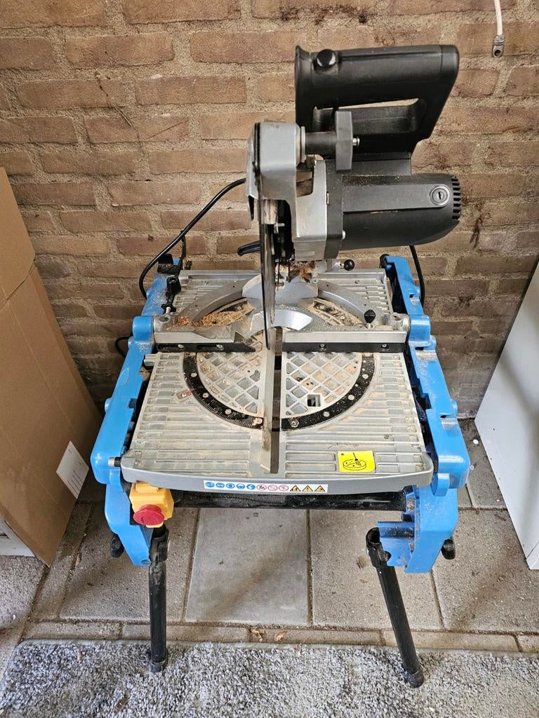 GUDE GFO 1401 flipover zaagmachine deze werkt niet goed., Ophalen, Gebruikt, 70 mm of meer, Afkortzaag