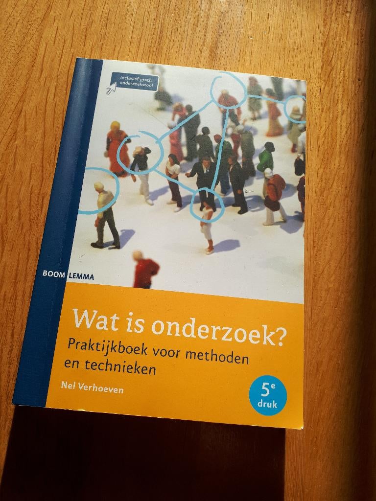 (Nieuw) Studieboek Wat Is Onderzoek Nel Verhoeven, Nieuw, Nel Verhoeven, Beta, HBO