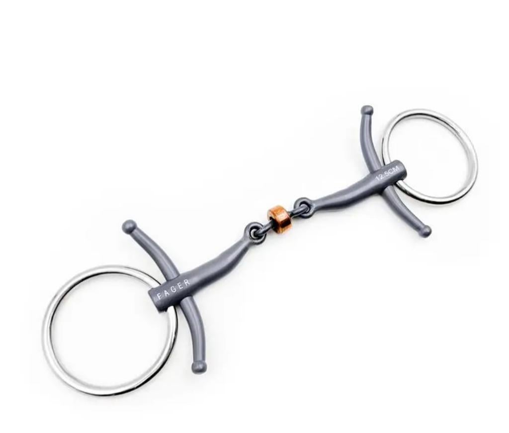 Bit Fager Sally titanium 12,5, Dieren en Toebehoren, Paarden en Pony's | Hoofdstellen en Tuigage, Ophalen of Verzenden, Zo goed als nieuw