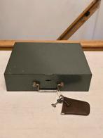 Metalen koffer met sleutels, Minder dan 50 cm, Gebruikt, Minder dan 50 cm, Ophalen of Verzenden
