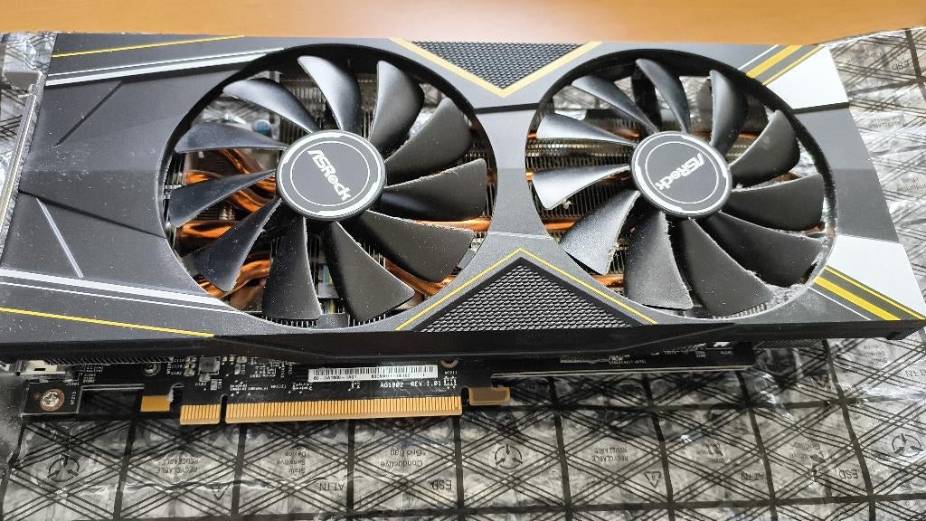 ASRock RX 5700 XT 8GB, Computers en Software, Videokaarten, Gebruikt, AMD, PCI-Express 4.0, GDDR6, HDMI, DisplayPort, Ophalen