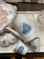 Koffiepot melkkan suikerpot streekservies Holland blauw, Antiek en Kunst, Ophalen of Verzenden