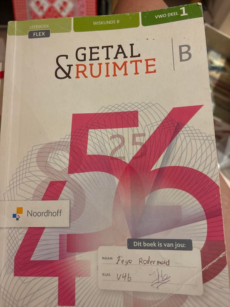 Getal & Ruimte Wiskunde B VWO deel 1 gebruikt, Boeken, Studieboeken en Cursussen, Ophalen of Verzenden, Beta, Gelezen, WO