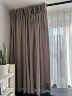 Gordijnen zandkleur, Huis en Inrichting, Stoffering | Gordijnen en Lamellen, 100 tot 150 cm, 100 tot 150 cm, Nieuw, Ophalen of Verzenden