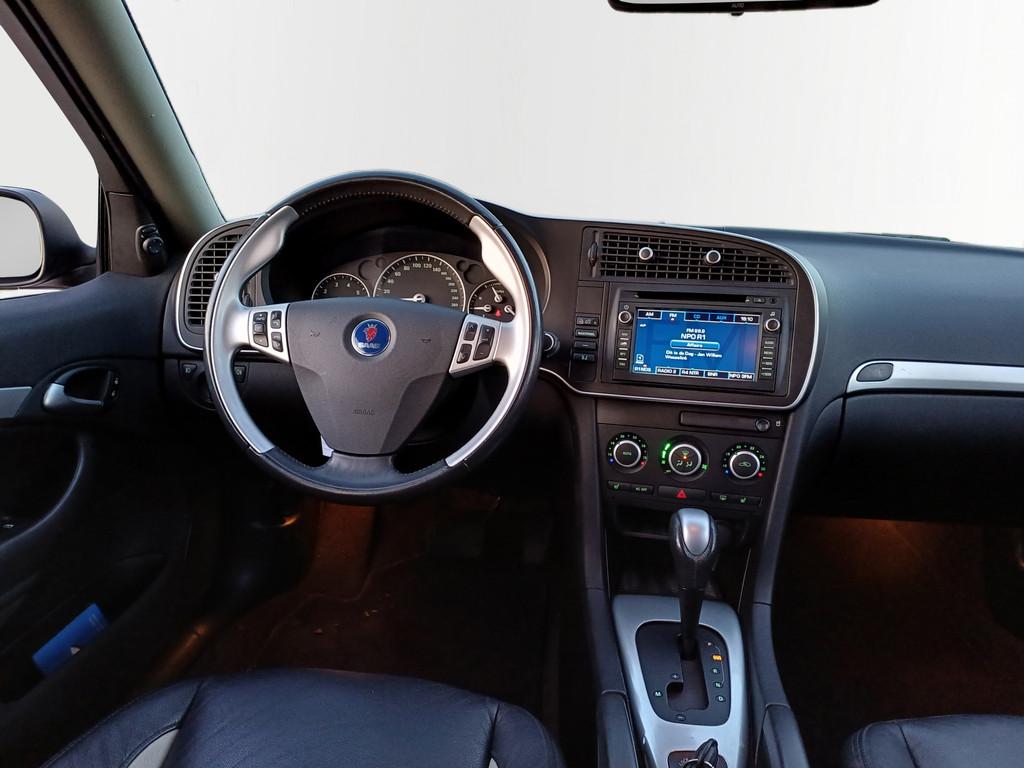 Saab 9-3 Sport Estate 2.8 T V6 Aero /Top onderhouden!/, Auto's, Gebruikt, Traction-control, Zwart, Leder