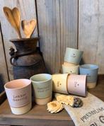 mok - beker met tekst: opa - veel geluk- zus - mama  enz -, -, -, Overige typen, Nieuw