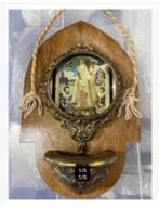 Antiek wijwater bakje “Onze Lieve Vrouw van Scherpenheuvel”, Antiek en Kunst, Ophalen of Verzenden