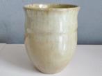 Vaas, de Rijn Leiderdorp ca 1930 vaasje bruin beige glazuur, Ophalen of Verzenden