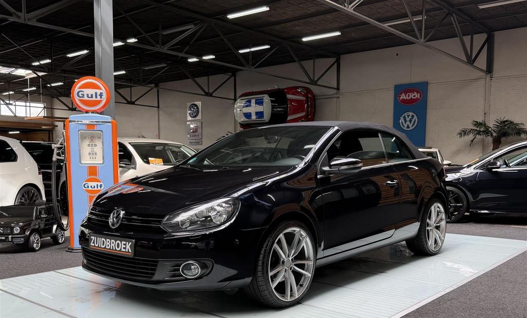 Volkswagen Golf 1.2 Cabrio! Cruise! Clima! (bj 2011), Gebruikt, 4 cilinders, Cabriolet, Zwart