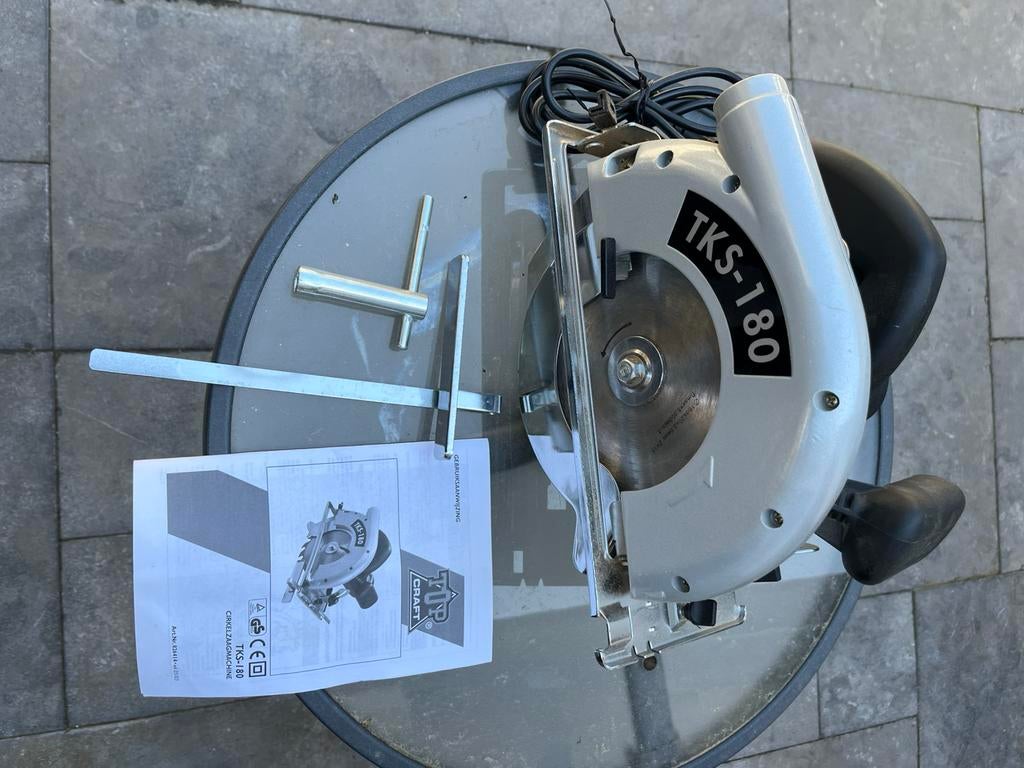 Topcraft cirkel zaag, Ophalen of Verzenden, Zo goed als nieuw, 1200 watt of meer, 30 tot 70 mm