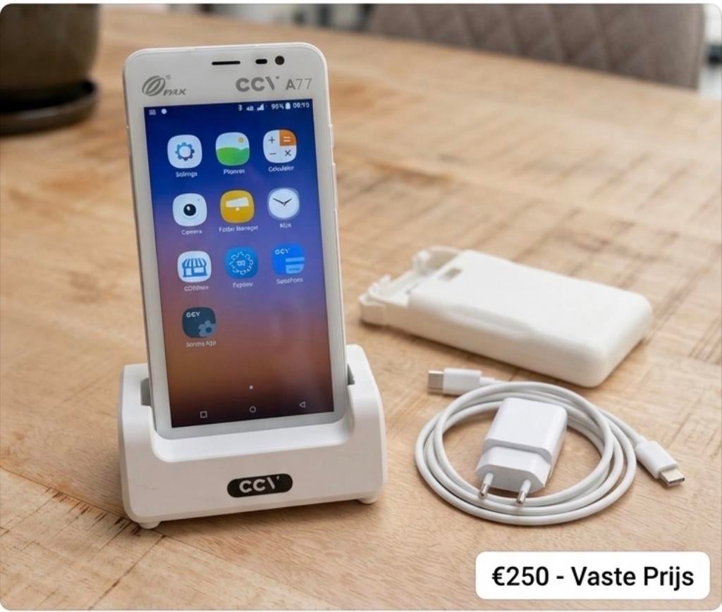 CCV A77 NIEUW! Mobiele Pinautomaat met Laadstation, Ophalen of Verzenden
