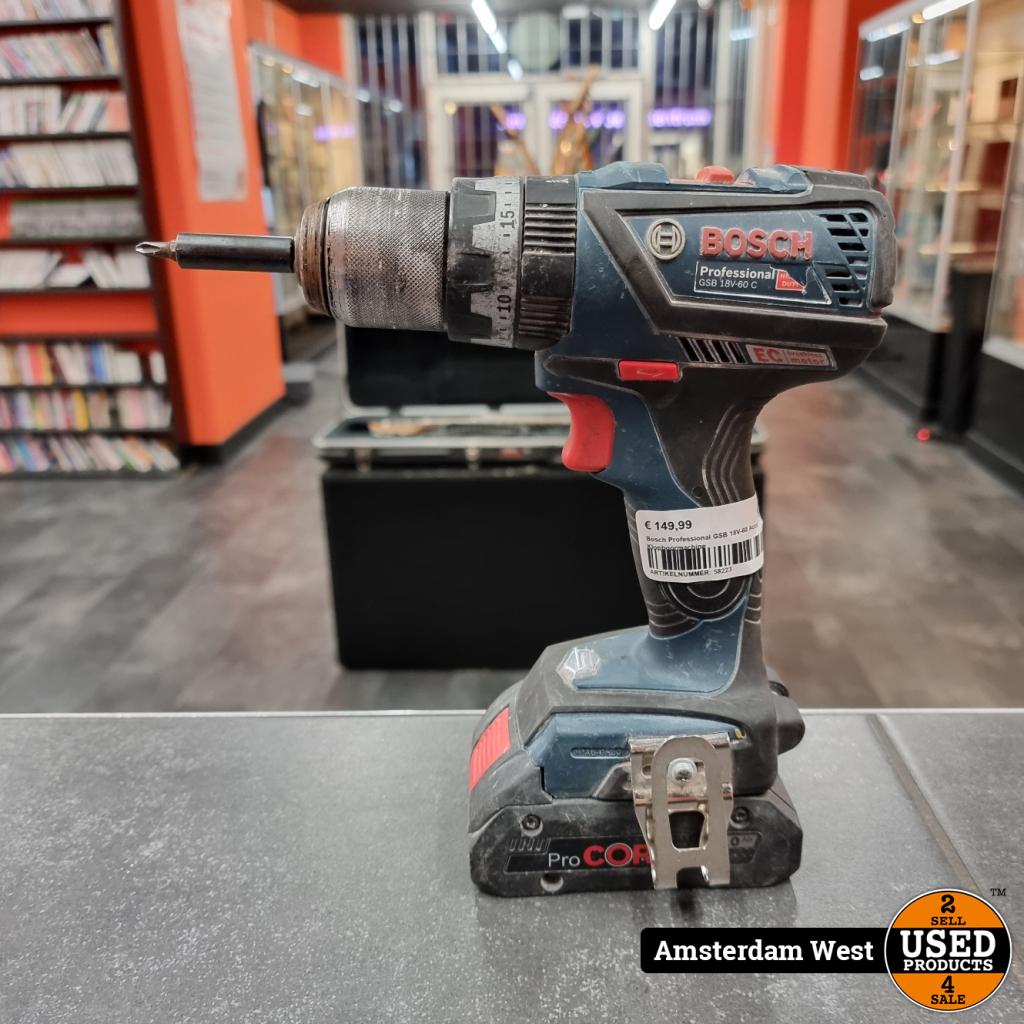 Bosch Professional GSB 18V-60 Accu Klopboormachine, Doe-het-zelf en Verbouw, Bosch, Gebruikt, Support@bosch.com, Robert Bosch GmbH
Robert-Bosch-Platz 1
70839 Gerlingen-Schillerhöhe
Germany