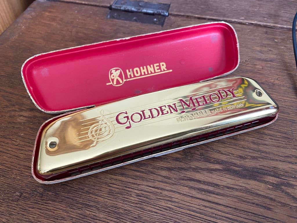 Hohner Golden Melody C mondharmonica, Muziek en Instrumenten, Blaasinstrumenten | Mondharmonica's, Ophalen of Verzenden, Zo goed als nieuw