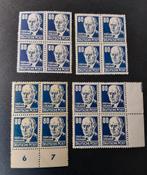 Deutsche post '48 geallieerde bezetting Sowjet zone in blok, Verzenden, Overige periodes, Postfris