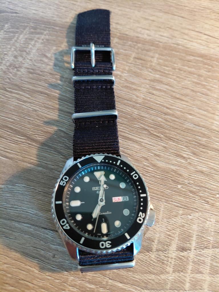 Seiko 5 Sports Automatisch Horloge SRPD55K3-, Ophalen of Verzenden, Zo goed als nieuw, Staal, Seiko