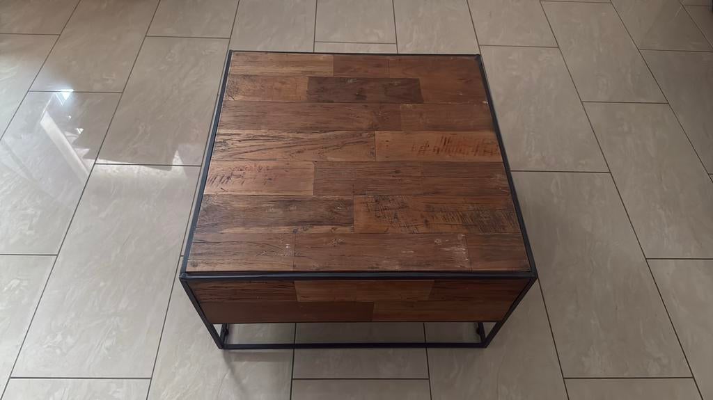 salontafel d-bodhi met metalen frame 2 stuks, Overige typen, Zo goed als nieuw, Minder dan 100 cm, 25 tot 50 cm