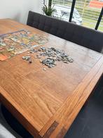 Teakhouten eetkamertafel, Huis en Inrichting, Tafels | Eettafels, Ophalen, Gebruikt, Teakhout, 50 tot 100 cm