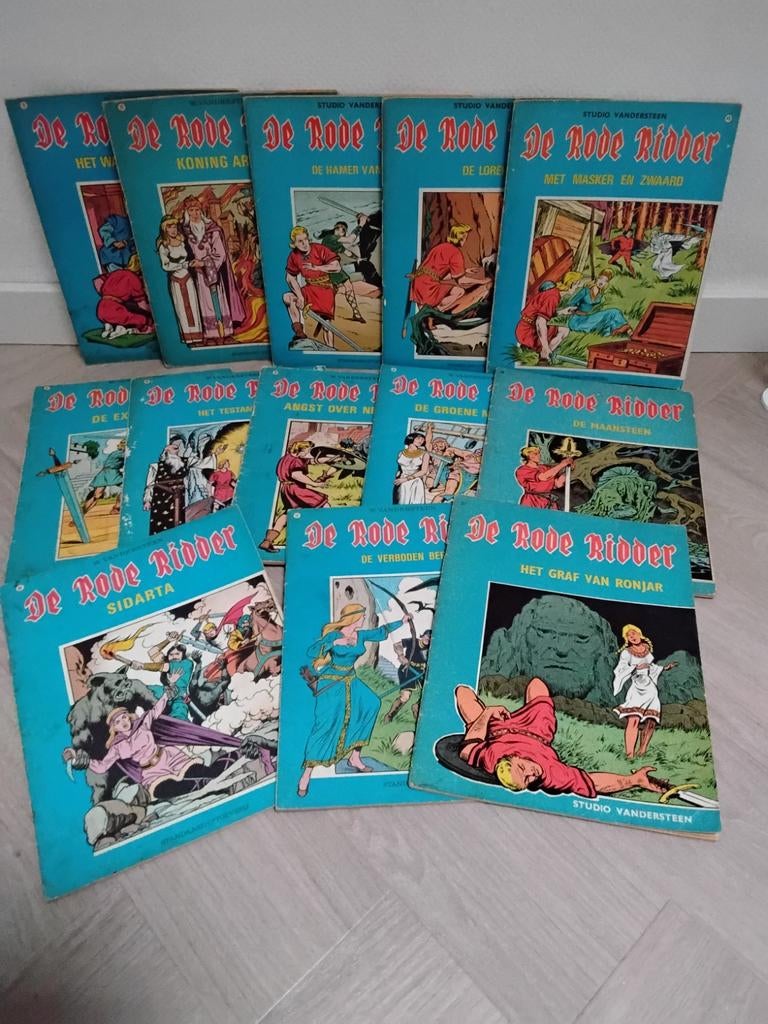 De Rode Ridder strips serie blauw., Meerdere stripboeken, Ophalen of Verzenden, Gelezen