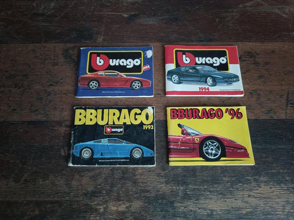 4x Catalogus: Burago 1:24/1:18 (1993/1994/1996), Verzenden, Nieuw, Motor, Bburago