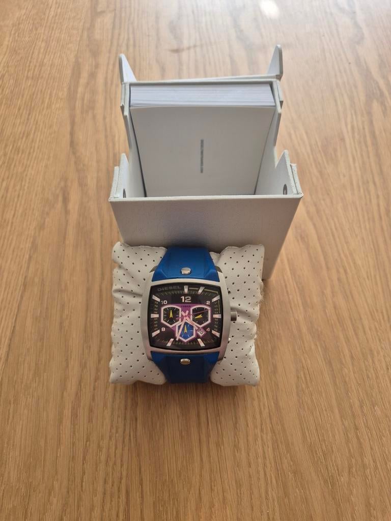 Diesel horloge met blauwe band, Ophalen of Verzenden