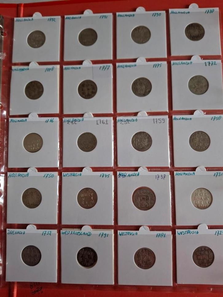 20 x 2 Stuiverstukken (1725-1792) - Diverse Provincies, Postzegels en Munten, Munten | Nederland, Setje, Overige waardes, Vóór koninkrijk