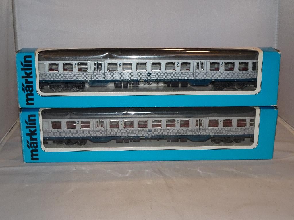 Marklin DB Silberling wagon 2deklas 4256 Nieuw in OVP (#953), Wisselstroom, Ophalen of Verzenden, Märklin, Nieuw