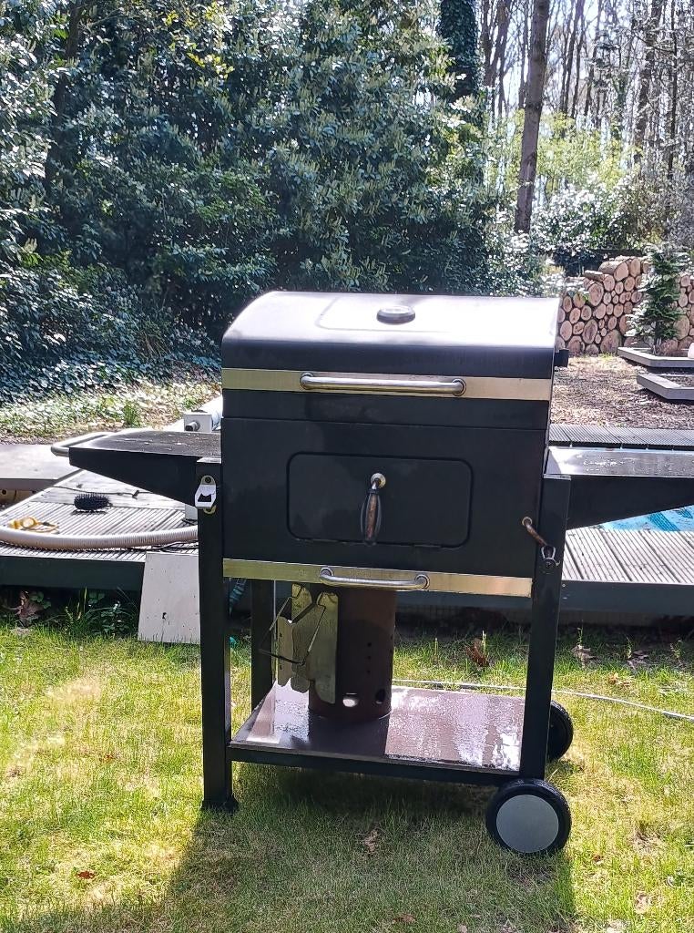 Verrijdbare houtskool barbeque, Tuin en Terras, Houtskoolbarbecues, Gebruikt, Ophalen