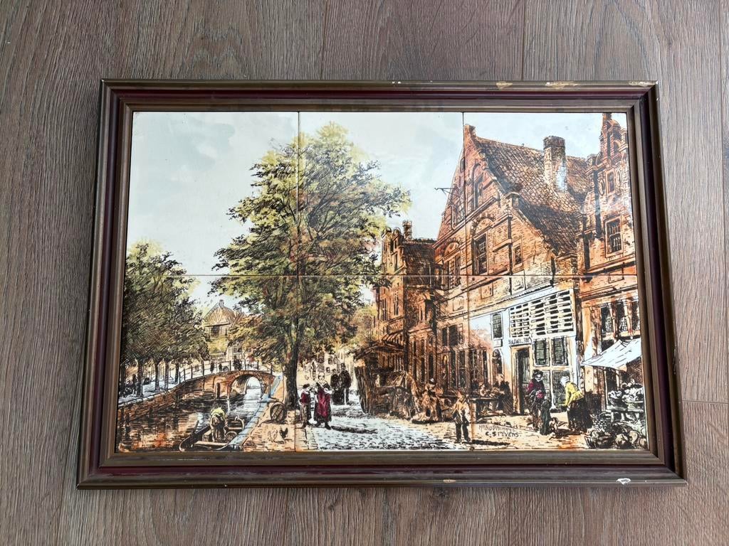 Tegeltableau van C, Stevens, Antiek en Kunst, Ophalen of Verzenden
