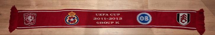 FC Twente UEFA CUP Sjaal 2011-2012, Verzamelen, Sportartikelen en Voetbal, Zo goed als nieuw, Vaantje of Sjaal, F.C. Twente, Ophalen of Verzenden