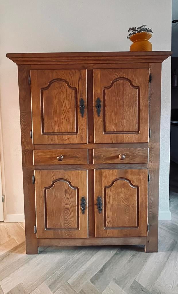 Brocant Eiken broodkast, Huis en Inrichting, Kasten | Buffetkasten, Gebruikt, 150 tot 200 cm, 100 tot 150 cm, 25 tot 50 cm, Met lade(s)