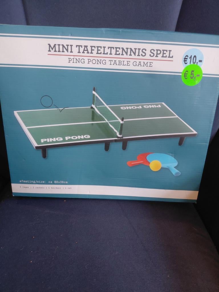Mini Tafeltennis Spel - Ping Pong Table Game, Sport en Fitness, Ophalen of Verzenden, Nieuw, Overige typen