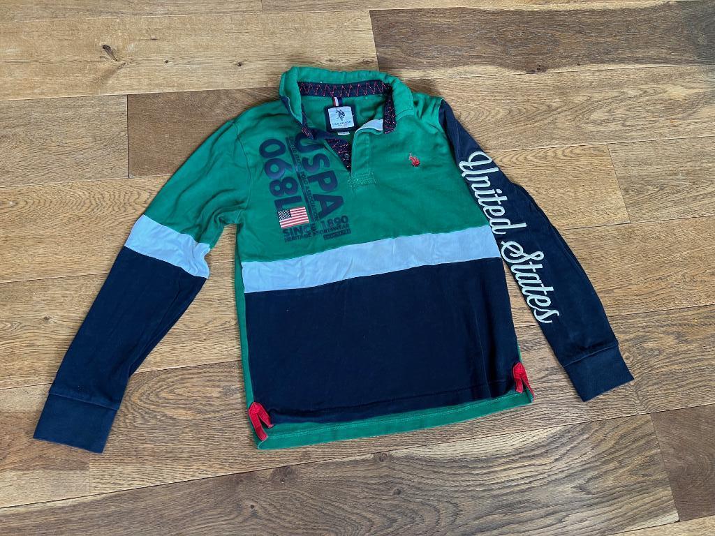 Mooie trui maat 152/158 katoen U.S. Polo Assn goede conditie, Ophalen of Verzenden, Zo goed als nieuw, Jongen, Trui of Vest