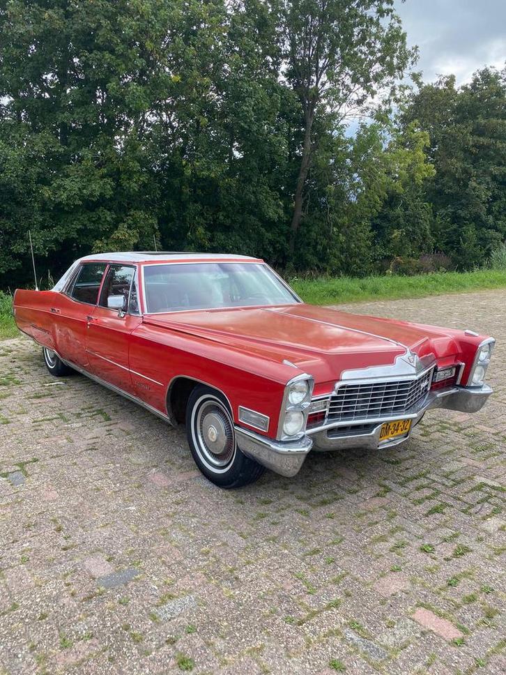 Cadillac Fleetwood Deville | 1968 | LPG | 472 V8 |, Auto's, Cadillac, Bedrijf, Coupe de Ville, LPG, Sedan, Automaat, Rood, Achterwielaandrijving