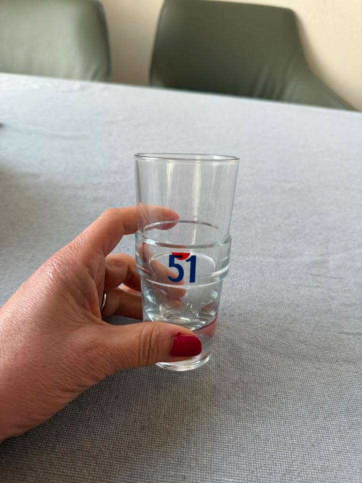 Pernod Ricard Pastis 51 glaasje, Verzamelen, Merken en Reclamevoorwerpen, Gebruikt, Ophalen of Verzenden
