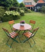 Bistro set, Buitenset, Tafel met stoelen, Klapstoelen, Rond, Ophalen, Zo goed als nieuw, Tuinset, Eettafel