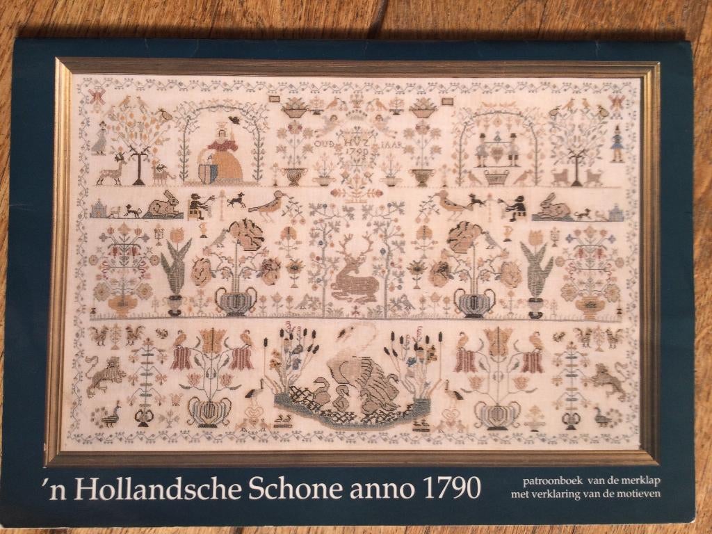 Permin borduurpatroon merklap 1790, Ophalen of Verzenden, Zo goed als nieuw, Handborduren, Patroon