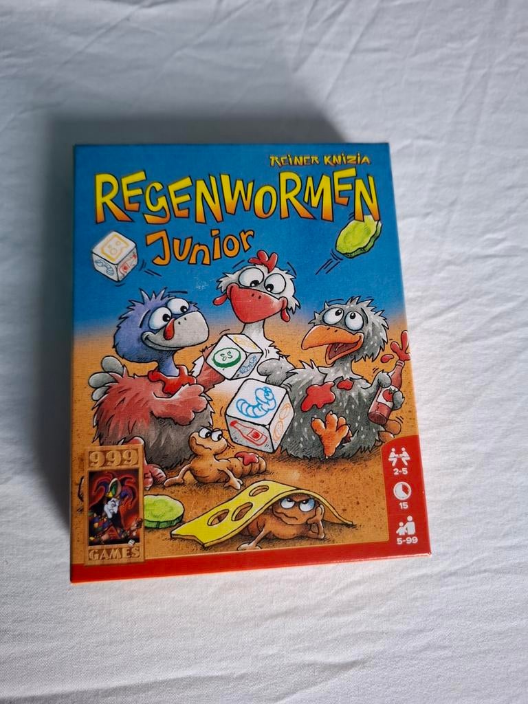 Regenwormen junior zgan, Hobby en Vrije tijd, Gezelschapsspellen | Kaartspellen, Ophalen of Verzenden